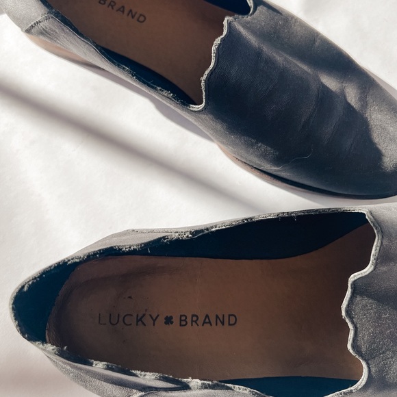 Lucky Brand Black Leather Loafers - Picture 3 of 3